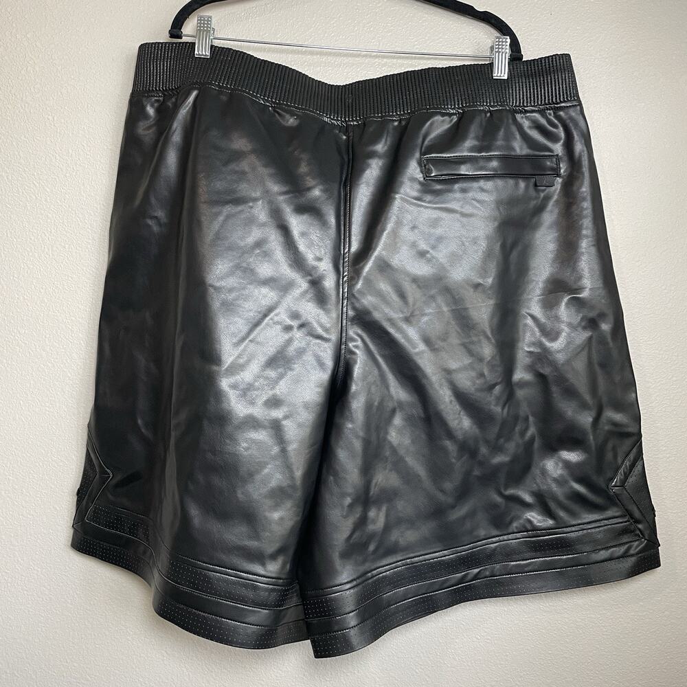 Nike Air Jordan Faux Leather Loose Fit Shorts Black HV0077-010 Size 3XL RARE - Picture 8 of 9